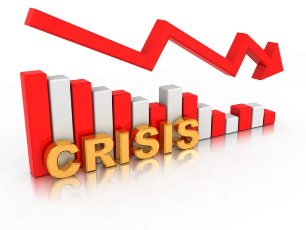 Diagramă. Criza — Fotografie, imagine de stoc