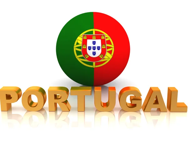 Portekiz sembolü. 3D — Stok fotoğraf