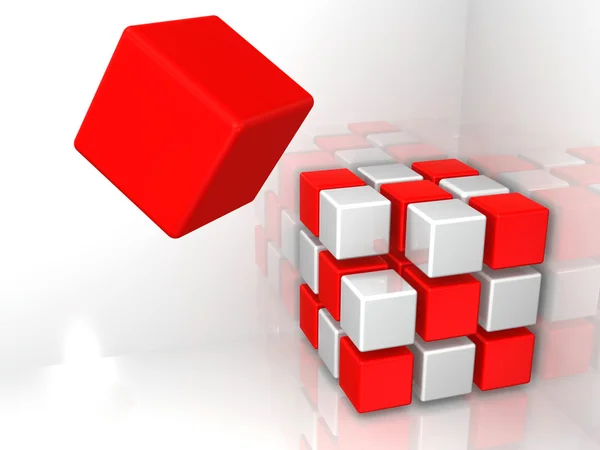 Fondo abstracto. Cubos — Foto de Stock
