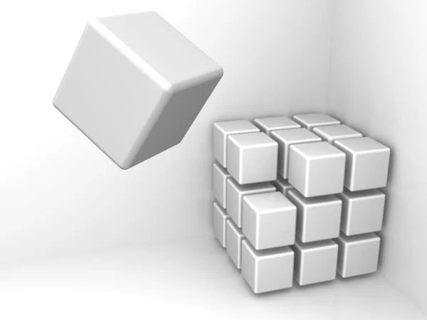 Абстрактный фон. Кубики — стоковое фото