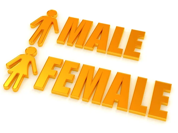 Male and female. Signs — Stock Photo, Image