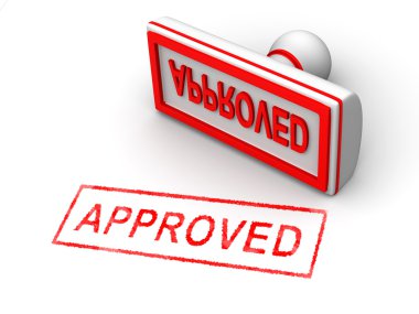 Stamp approved clipart