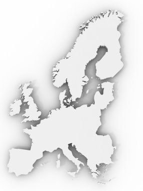 Map of Europe clipart