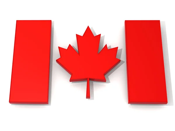 Kanadská vlajka — Stock fotografie