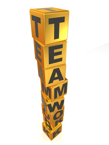 Kostki. teamwwork — Zdjęcie stockowe