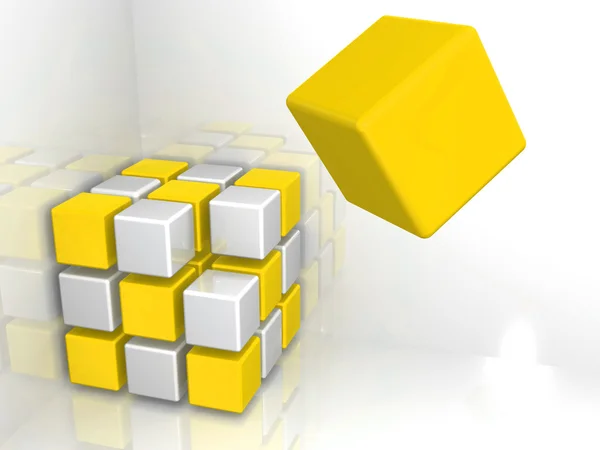 Contexte abstrait. Cubes — Photo