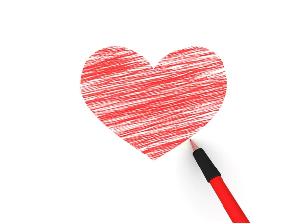 Tužky, zobrazující srdce — Stock fotografie