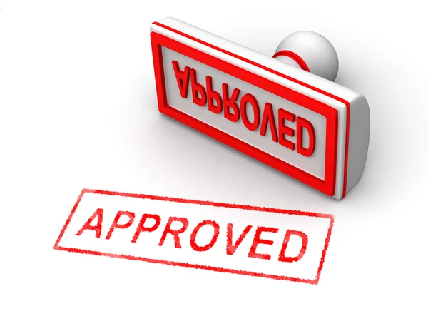 Stamp approved — Stock Photo, Image