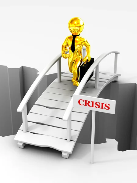 Bridge crisis — Stock Photo, Image