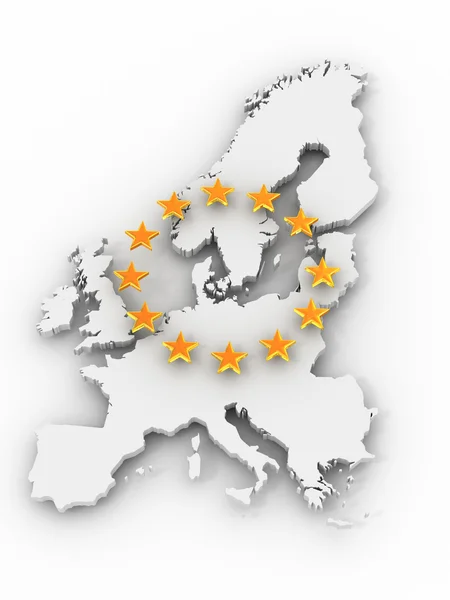 Karte von Europa — Stockfoto