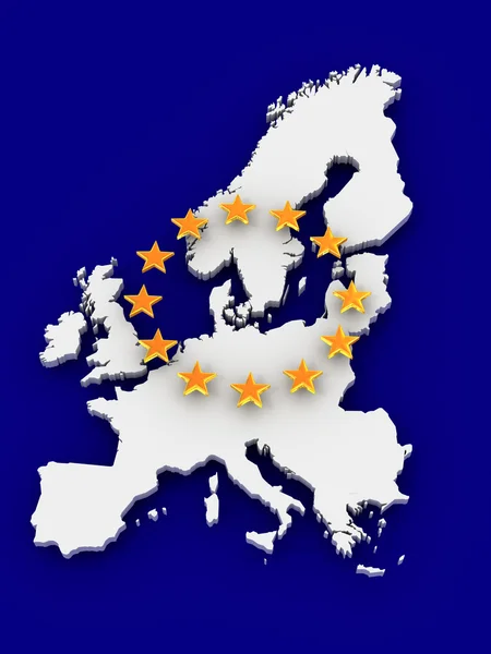 ヨーロッパの地図 — ストック写真