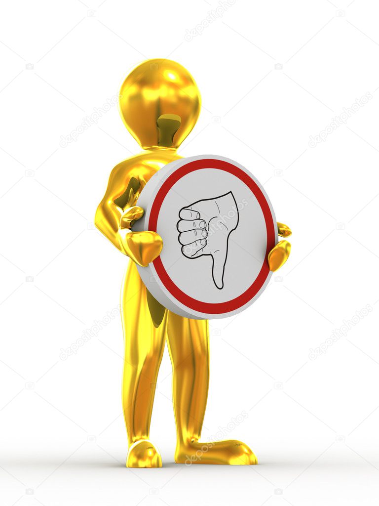 Sinal Negativo Stock Photo C Maxxyustas 5072161