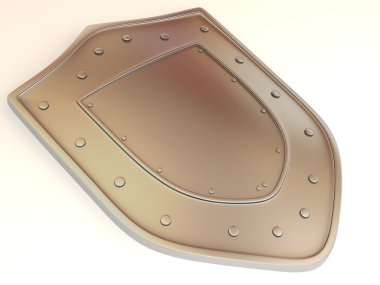 Shield . 3d clipart