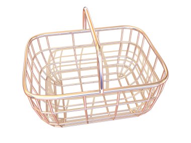 Consumer's basket. 3d clipart