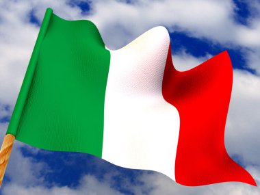 Flag. Italy clipart