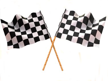 Checkered flag clipart