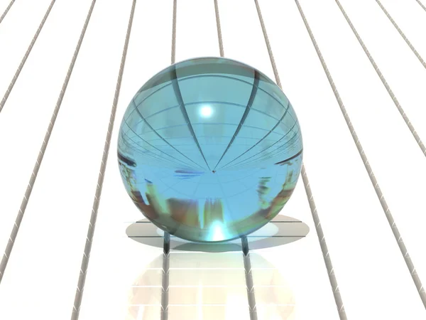 Sphere on a plane — Stock Photo, Image