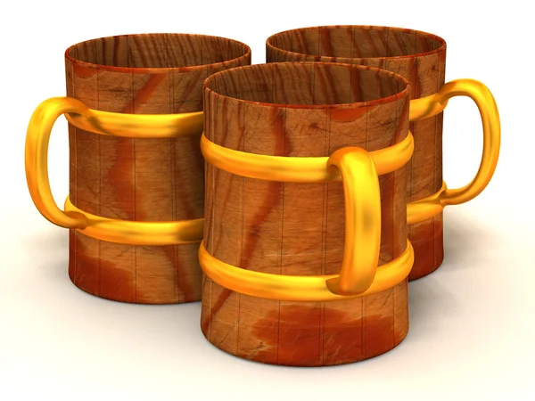 Három csésze — Stock Fotó