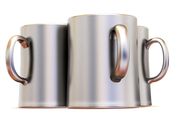 Three cups — Stock Photo, Image