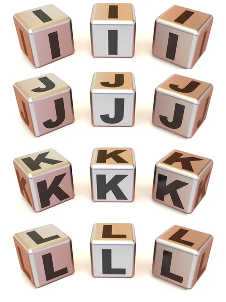 Cubi con lettere — Foto Stock
