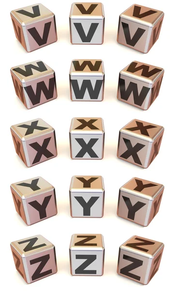 Cubi con lettere — Foto Stock