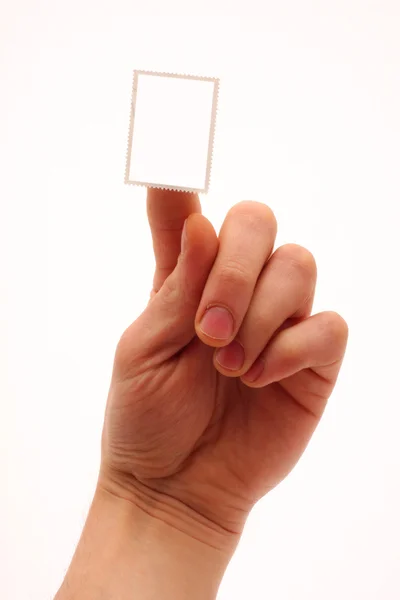 stock image Hand with stamp