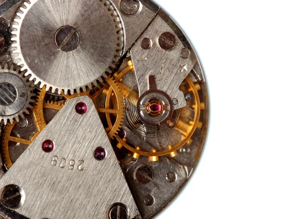 ヴィンテージ時計のメカニズム — ストック写真