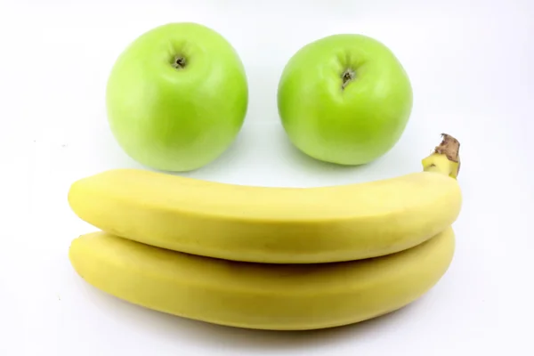 stock image Apples, bananas and orange. smile