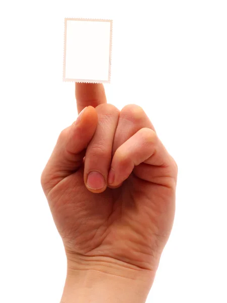 stock image Hand with stamp