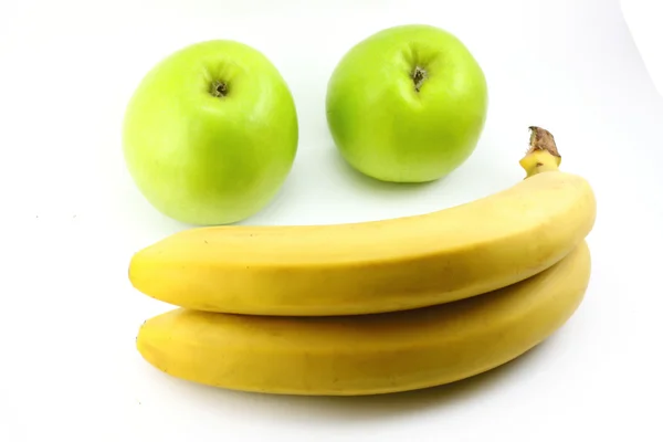 stock image Apples, bananas and orange. smile