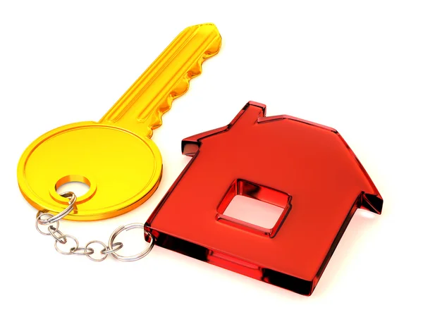 Key with trinkets — Stock Photo, Image