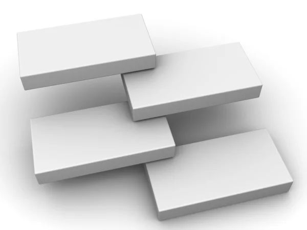Абстрактная структура из четырех коробок . — стоковое фото