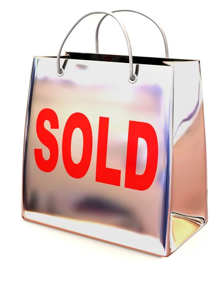 Shopping bag. Sold — Stock Photo, Image