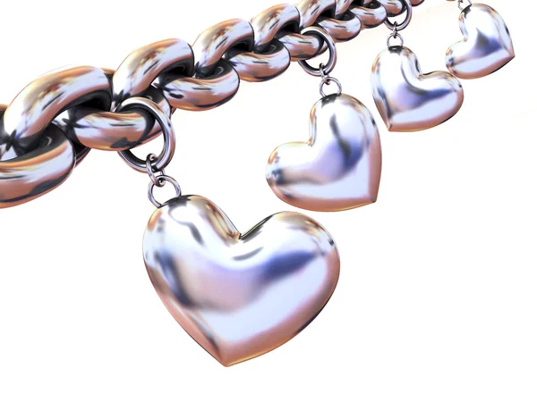 Kalpler zinciriyle — Stok fotoğraf