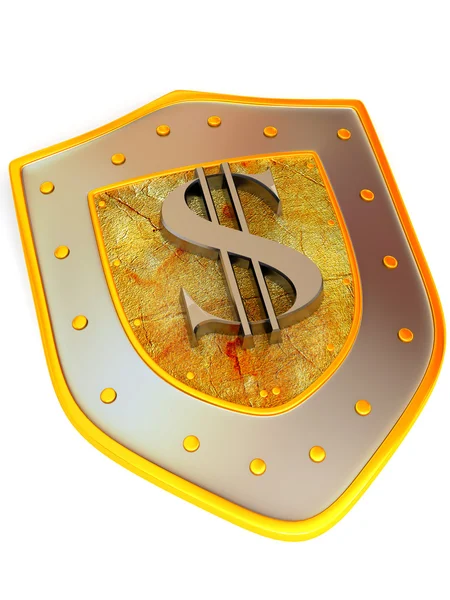 stock image Shield with dollar