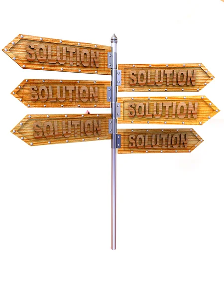 Blank arrows directions. Solutiion — Stock Photo, Image