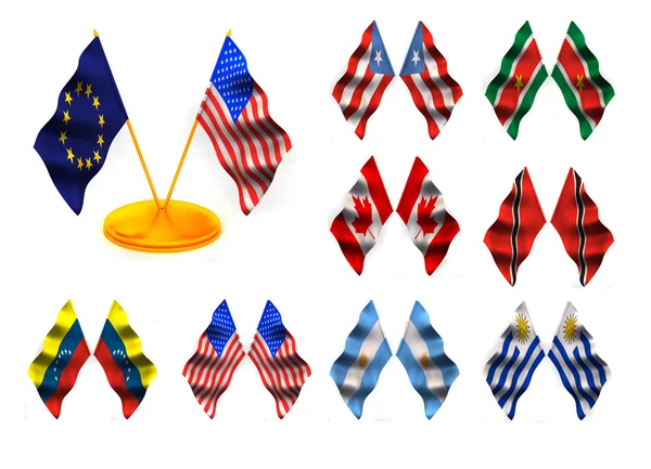 Amerikaanse vlaggen 3. — Stockfoto