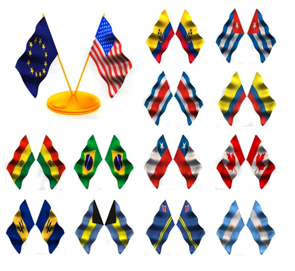 Bandiere americane 1 — Foto Stock