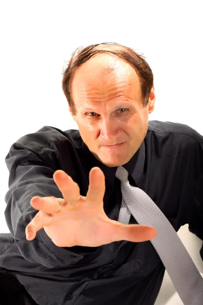 A man pointing a hand — Stock Photo, Image