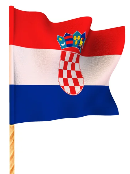 Vlag. Kroatië — Stockfoto