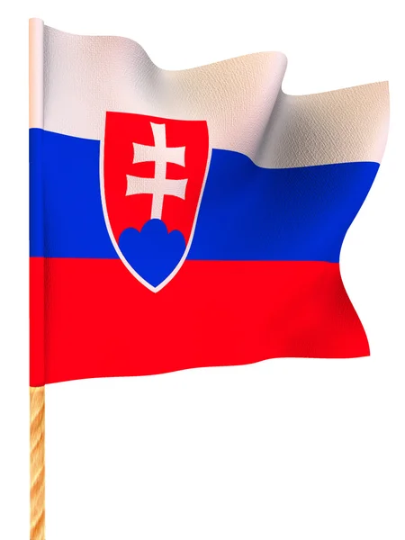 Прапор. Словакія — стокове фото