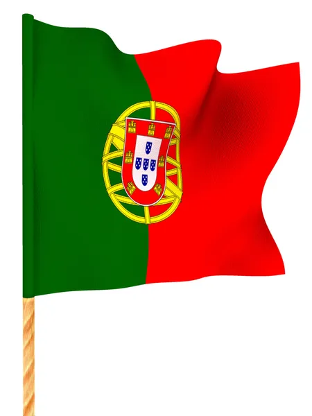 Vlajka. Portugalsko — Stock fotografie
