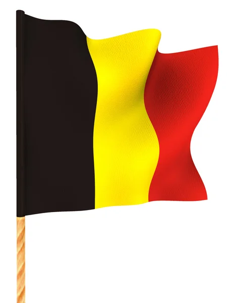 Vlajka. Belgie — Stock fotografie