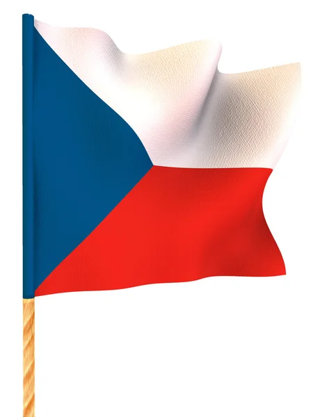 Bandeira. República Checa — Fotografia de Stock