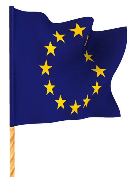 Flaga. euro — Zdjęcie stockowe
