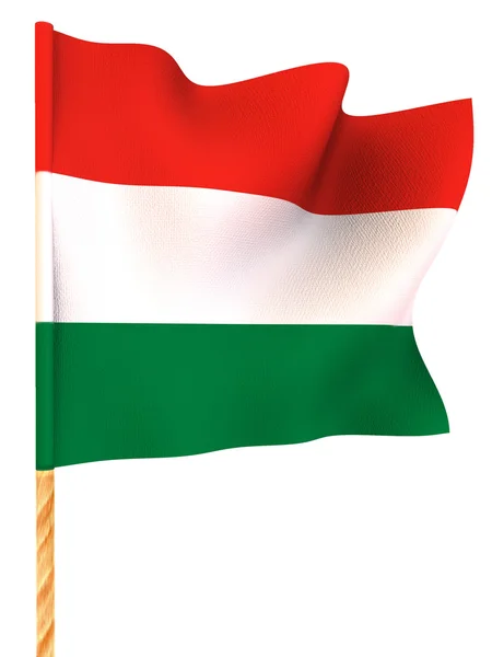 Bayrak. Macaristan — Stok fotoğraf