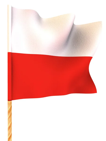 Vlajka. Polsko — Stock fotografie