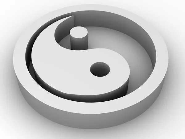 Simge ying ve yang — Stok fotoğraf