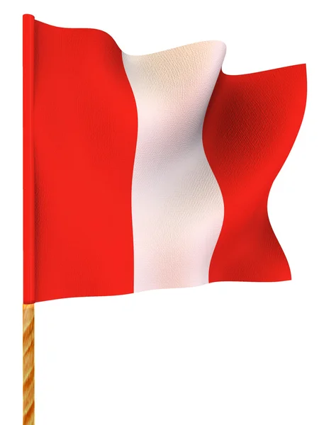 Flagge zeigen. Peru — Stockfoto
