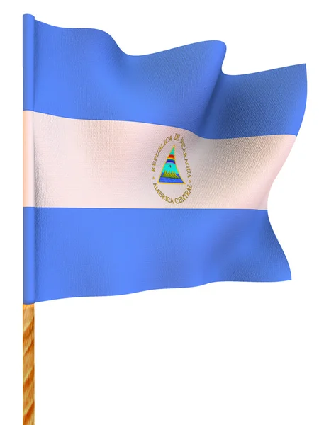 Flag. Nicaragua. 3d — Stock Photo, Image